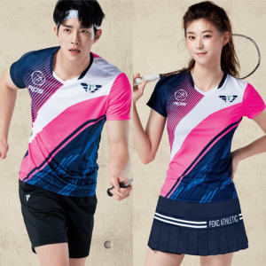 New 2025 Autumn Winter Badminton Uniform Set Men Women Short Sleeve Quick Dry Sports Wear Team Uniform Lightweight Fitness