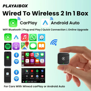 2025 Carplay Wireless Adapter Android Auto 2in 1 Smart Dongle 5G WIFI For iphone Android Phone For Volvo Benz Mg Kia Chery Ope