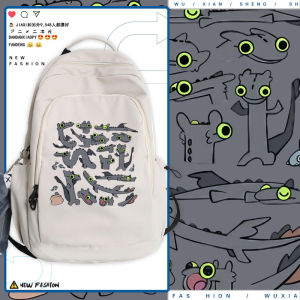 Túi Đeo Vai Đôi Hoạt Hình Nhảy Nhót Vô Hình Cho Thanh Thiếu Niên Túi Đựng Đồ Dùng Học Tập Thường Ngày Túi Đeo Vai Đôi Mr. Wu