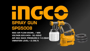 INGCO HVLP ELECTRIC SPRAY GUN 550W 800ML CONTAINER SPG5008