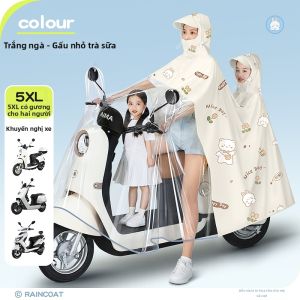 Áo Mưa Chống Thấm cho Mẹ và Con 2 người