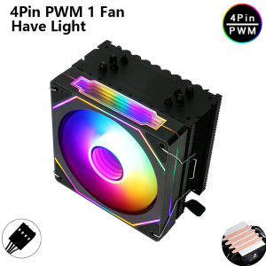 XUANFENG Compatible with Intel 115x/1700/1200/2011-3/i5/i7/AMD High Performance X99 Processor Cooler with 4/6 Heat Pipes RGB Fan