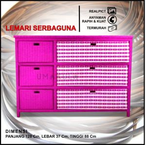 LEMARI RAK 9 VARIASI MODEL 6 LACI ROTAN SINTETIS MOTIF KOMBINASI POLOS RANTAI WARNA MURAH / LACI SERBAGUNA MODERN / RAK PENYIMPANAN BAJU DAN MAINAN ANAK / BERKAS MEJA TV MINIMALIS TERMURAH 2023
