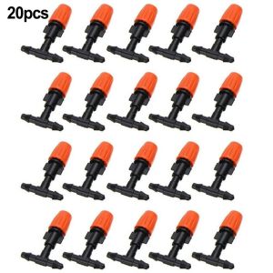 20/50pcs Micro Drip Adjustable Irrigation System Watering Sprinklers Emitter-Drippers