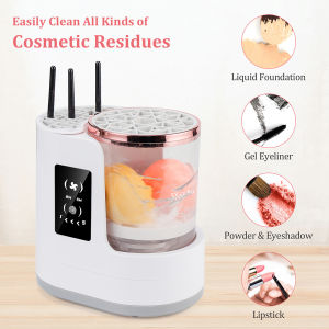 foreverlily Electric Makeup Brush Cleaner Dryer Machine Automatic Clean Cosmetic Brushes Washing Cleaning Drying Tool Portable