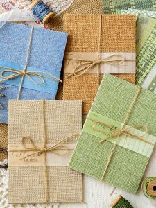 กระดาษทอไผ่ย้อนยุค กระดาษพื้นหลังแบบแยกได้ กระดาษโน้ต วัสดุผสม ไม่มีส่วนผสมของน้ำ กระดาษโน้ต กระดาษทอไผ่ วัสดุอื่นๆ