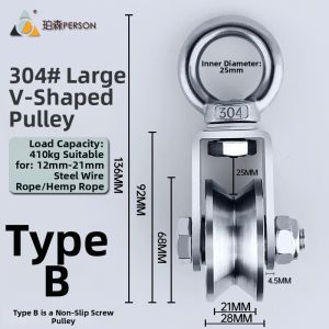SHUQUE | Heavy Duty Multi-Directional Pulley for Ship and Gym Use Pulley Assembly