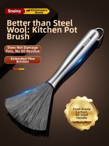 CHUANGSHUNFU | Stainless Steel Long Handle Kitchen Brush