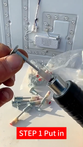 500pcs Screw Nails For Nail Gun Free Nuts Concrete Rivet Steel Rivet Wall Ceiling Nail Punch Artifact Nail Gun Bullet