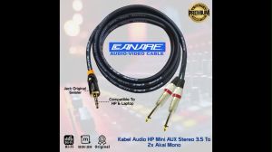 Kabel Audio Mini Stereo To 2x Akai Mono - Canare Centra
