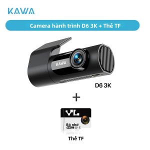 Camera Hành Trình Ô Tô KAWA D6 3K Với Chức Năng Quay Video Tầm Nhìn Ban Đêm Điều Khiển Bằng Giọng Nói Cảm Biến G Và Kết Nối WiFi - Camera Ô Tô Tự Động