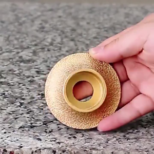 Set mata grinda tepi bulat marmer poles 10mm pinggul bevel granit diamond grinding wheel