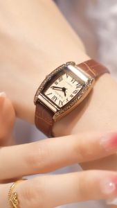 Sunlifex Jam Tangan Wanita Original 6010 Korea Antik Tali Kulit Anggun Santai Jam Tangan Cewek
