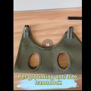 Adjustable Pet Grooming Hammock Safe Comfortable Restraint Bag Multifunctional Fixed Bathing Bag Practical Auxiliary Cleaning Tool Convenient For Pet Nail Trimming Haircut Beauty Care Durable Portable Easy To Use Daily Grooming Supplies For Cats Dogs And