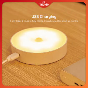 Thunlit Ánh sáng ban đêm cảm ứng 5 mét 2 màu Cơ thể thông minh cảm biến chuyển động có thể sạc lại Đèn LED tường