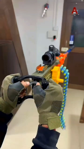 M2 Blaster Electric Nerf Rifle Machine Gun soft bullet Rechargable Battery Operated Auto
