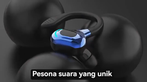 Headset Bluetooth W6 HBO-02 Single Plus Bluetooth Nirkabel 5.2 in-ear Waterproof