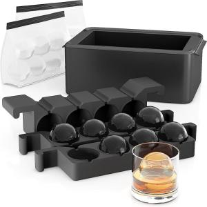 Large round 5cm Silicone Whiskey Ice Ball Maker Bubble Free Transparent Kitchen Cooking Utensil Ice Tray Ice Maker Tool