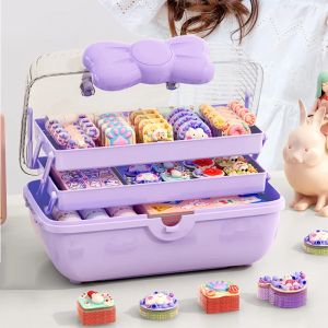 Large Capacity Jewelry Box Multi-layer Organizer Necklace Earring Rings Hairpin Hair Tie Packaging Display Desktop Children Gift