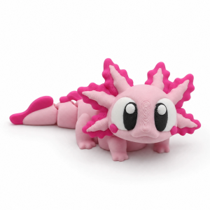 Flexi Axolotl Fidget Toy Articulated Flexi Pet Bag Charm Keychain Desk Accessory Stress Relief Gift