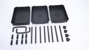 100% Steel Multilayer Trolley Rack Storage Rack With Wheel Kitchen Bathroom Organizer Cart Movable Storage Shelf 手推車