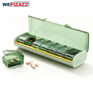 ออแกไนเซอร์ยารายสัปดาห์ กล่องยาขนาดใหญ่ 7 วัน กล่องยาวิตามินรายวัน ภาชนะบรรจุยาสําหรับอาหารเสริมน้ํามันปลา