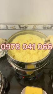 Nồi hấp đồ xôi bằng điện 35cm 2 tầng hấp tặng kèm miếng lót hấp xôi