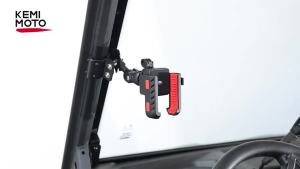 UTV Phone Mount for Pro-Fit Cage Anti-Vibration Dampener for Polaris Ranger/General CFMOTO UForce Can-Am Defender CNC Aluminum