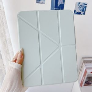 Ốp Lưng Samsung Galaxy Tab Smart Cover S10 Lite S9 FE 10.9 A9 PLUS 11 Với Khóa Gấp Hình Chữ Y Chất Liệu Giả Da Chống Sốc Bảo Vệ Toàn Diện