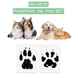 Pet Dog And Cat Paw Print Ink Set Pad Safe Non Toxic Baby Handprints Wash Free Easy Clean DIY Footprints Pet Souvenirs Top Rated