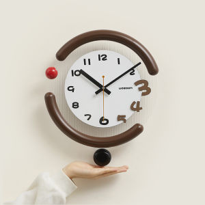 นาฬิกาขายดีติดผนังแบบนอร์ดิกชุดห้องนั่งเล่นในบ้านเรียบง่ายและทันสมัยปิดเสียงได้การตกแต่งศิลปะ30x35.7cm นาฬิกาวินเทจ