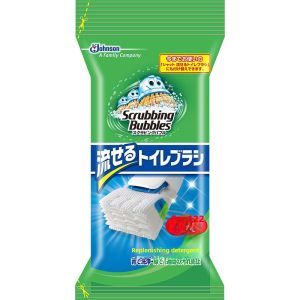 Japanese JOHNSON Disposable Disposable Disposable Toilet Brush For Home No Dead Angle Long Handle Punch-Free Japanese Toilet Toilet Brush