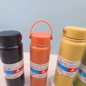 LUCKY KITCHEN HOME Tumbler drinking water bottle 800ml. heat and cold storage glass 304 stainless steel