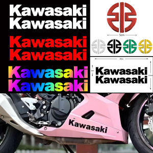 หนึ่งคู่คาวาซากิเลเซอร์สะท้อนแสงสติ๊กเกอร์สัญลักษณ์รถจักรยานยนต์รูปลอกกันน้ำสำหรับ Kawasaki Fury 125 Barako อุปกรณ์175นินจา200 250 300 400 650