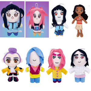 Hot Anime KPop Demon Hunters Rumi Zoey Mira Cosplay  Plush Stuffed Cotton Doll Cute Figure Group Plush Doll Toy  Kids Gift