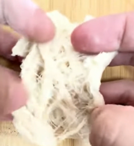 Soya Bean Curd Curls   Sobatiao (gluten-free soya bean curd) tastes like chicken