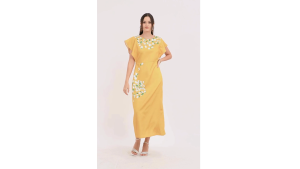 Badomoda DELAROSA Sampaguita Print Shift Dress