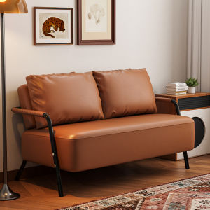 NAIJIA Sofa Set 1/2/3 Seater Leather Sofa Set for Living Room Durable Multifunctional Nordic Style Sofa Bed with Armchair in 3 Colors (Easy Clean)沙發