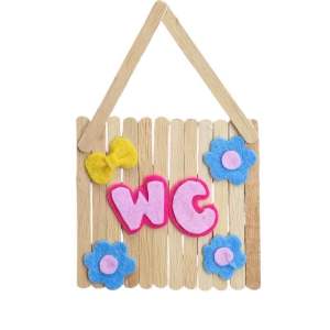 Hiasan bunga stik eskrim hiasan dinding stik eskrim tugas sekolah kerajinan stik eskrim hiasn pintu stik eskrim gantungan assalamualaikum gantungan wc gantungan kitchen 100% handmade