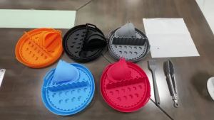 BPA Free Air Fryer Silicone Basket Plate 8.5Inches Square Reusable Air Fryer Liner Foldable Airfryer Tool Baking Molds