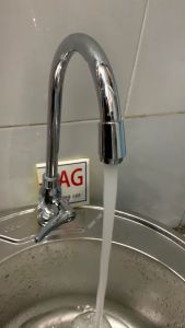 Vòi chậu rửa chén bát lạnh Prolax Thailand KAG-PR03 cần cong inox bóng  Vòi bếp lạnh thân lớn tay gạt thiết kế đẹp nước mạnh sử dụng tốt