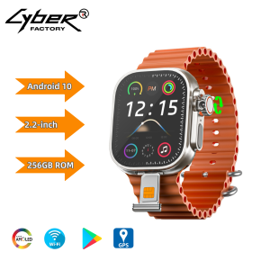 DW99 DW100 S10 Cellular Version Smart Watch 4G SIM Card 180° Rotaty Camera Play Store 256GB  App Download Amoled Smartwatch GPS