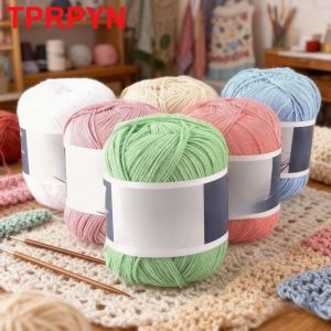 1Pc 50g Hand knitting 100% cotton yarn soft crochet yarn to knit sweater blanket hat line crocheting amigurumi doll bag threads