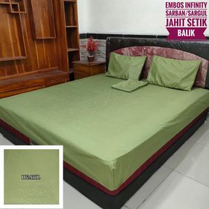Seprei Size 180X200 Seprei Korea Aestetik Embos Sprei Polos Sprei king no .1