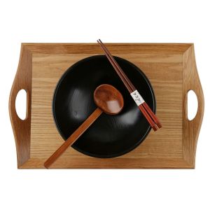 Japanese-Style Wooden Hot Pot Shell of Turtle Spoon Chopsticks Sets Ajisen Ramen Spoon Soup Spoon Tableware Snail Rice Noodles Environmental-Friendly Spoon