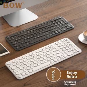 B．O．W | Quiet Wireless Bluetooth Keyboard and Mouse Set