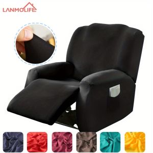 4PCS/Set Recliner Sofa Cover Single Armrest Sofa Cover Highly elastic machine washable furniture protector Home Decoration