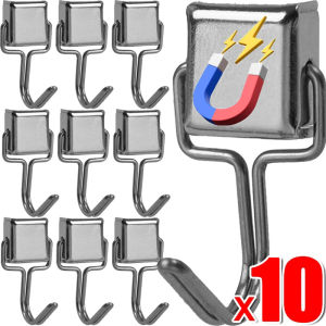 5/10Pcs Strong Magnetic Hooks Load Bearing Multi-Purpose Storage Hook Hanging Hooks for Refrigerator Cupboard Organizer