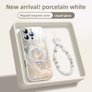 LINGZHICAI | Dream Butterfly Magnetic Stand Case for iPhone 16 Pro 17 Pro Max 14 Plus 13 12