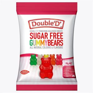 Double D Australia Sugar Free Fruit Flavored Soft Candy Natural Substitute Sugar Dental Health Keto 0 Fat 0 Carbs Imported